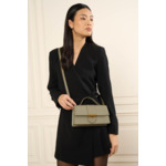 Sac baguette A rabat avec fermoir M Exo Ily