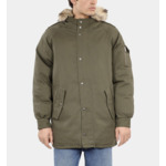Parka À Capuche Kaki Homme