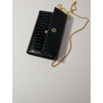 Sac pochette en cuir embossé