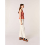 Top sans manches plissé