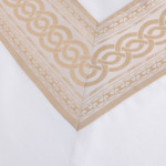 Yves Delorme - Drap plat en satin blanc, Joyau
