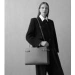 Grand sac à main Emilie en cuir grainé