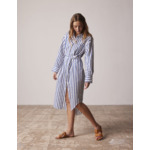 Robe-chemise oversize Sofia rayée marine