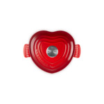 Cocotte coeur 20cm en fonte émaillée cerise