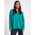 Pull poncho cachemire col V Faustine PAON
