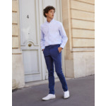 Chino Maxence en coton sergé gris