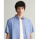 Regular Fit Cotton Linen Short Slee