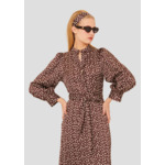 Robe Rivoltina-Chocolat en Viscose