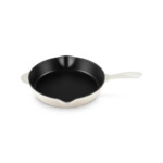 Skillet rond profond 26cm en fonte émaillée meringue