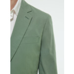 Veste droite en toile de coton