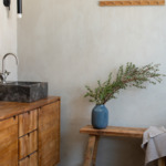 Lave Home - Grand vase haut, bleu, en grès