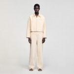 Blouson en jean à lacets