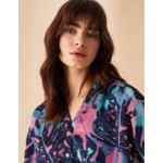 Chemise Becka en twill imprimé rose