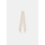 Foulard Emma-écru imprimé mini coeurs