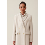Manteau classique droit mi-long