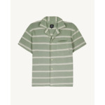 Chemise kaki & écru