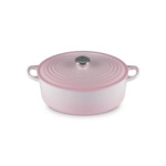 Cocotte ovale 29cm en fonte émaillée shell pink