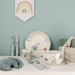 Boho kids Walk like an elephant - assiette pour enfant, ø 22 cm, multicolore