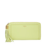 Premier Flirt De Lancel - Portefeuille Long Zippe - Citron Vert