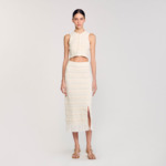 Jupe longue à détails crochetés