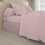 Drap Housse Studio Coton Poudre