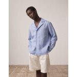Chemise Livio en lin bleu