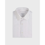 Chemise semi-ajustée rayée marine