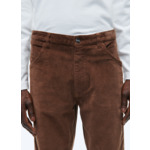 Pantalon en velours côtelé marron