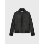 Blouson Loan en cuir de vachette noir