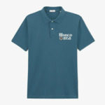 Polo piqué manches courtes en coton Blanco 1958 bleu