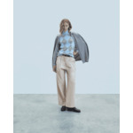 Pull Col Roulé à Motif Losange