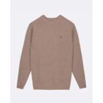 Pull écru chiné