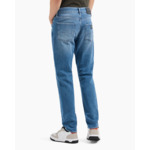 Pantalon 5 poches - denim indigo taille moyenne