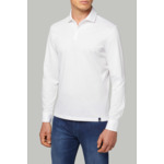 Polo En Jersey De Coton Pima Regular Fit Manches Longues