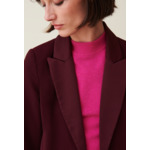 Veste tailleur boutonnée ceinturée