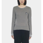 T-Shirt Manches Longues À Rayures Femme