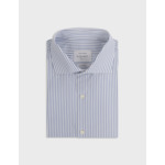 Chemise classique rayée bleue