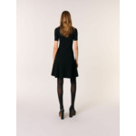Robe courte en maille côtelée