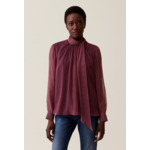 Blouse lavallière carreaux fluide