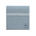 HOUSSE DE COUETTE | Pure White Percale Lavée - Blue - Finition White