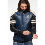 Blouson Cuir 24H Falcon Royal Blue