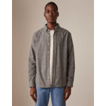 Chemise gaspard en coton cachemire gris