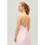 Robe midi satinée
