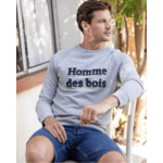 Sweat col rond gris