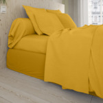 Housse de couette Studio Coton Jaune
