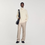 Pull col roulé laine et cachemire