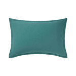 Desforges - Taie d'oreiller en percale de coton vert, Alcove