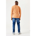 Men Sweater Orange