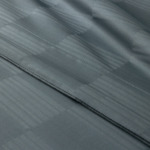 Desforges - Drap plat en satin de coton gris, Damier