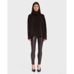 Pantalon Piya Chocolat en cuir